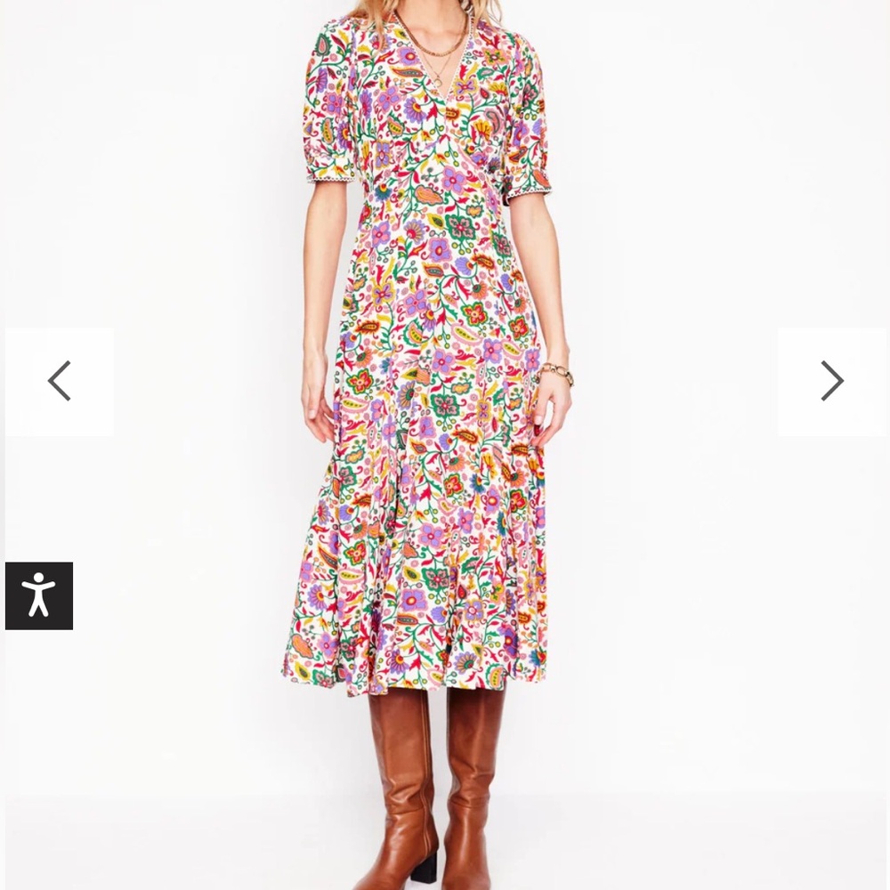 Boden Rosie Godet Tea Dress